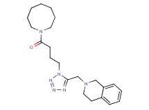 2-({1-[4-(1-azocanyl)-4-oxobutyl]-1H-tetrazol-5-yl}methyl)-1,2,3,4-tetrahydroisoquinoline