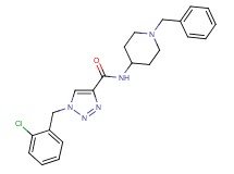 N-(1-benzyl-4-piperidinyl)-1-(2-chlorobenzyl)-1H-1,2,3-triazole-4-carboxamide