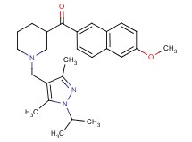 {1-[(1-isopropyl-3,5-dimethyl-1H-pyrazol-4-yl)methyl]-3-piperidinyl}(6-methoxy-2-naphthyl)methanone