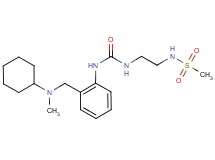 N-[2-({[(2-{[cyclohexyl(methyl)amino]methyl}phenyl)amino]carbonyl}amino)ethyl]methanesulfonamide