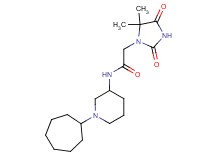 N-(1-cycloheptyl-3-piperidinyl)-2-(5,5-dimethyl-2,4-dioxo-1-imidazolidinyl)acetamide