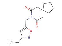 8-[(3-ethylisoxazol-5-yl)methyl]-8-azaspiro[4.5]decane-7,9-dione