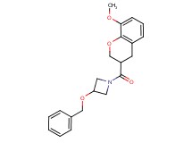 3-(benzyloxy)-1-[(8-methoxy-3,4-dihydro-2H-chromen-3-yl)carbonyl]azetidine
