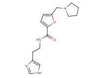 N-[2-(1H-imidazol-4-yl)ethyl]-5-(pyrrolidin-1-ylmethyl)-2-furamide