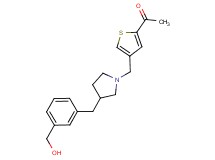 1-[4-({3-[3-(hydroxymethyl)benzyl]pyrrolidin-1-yl}methyl)-2-thienyl]ethanone
