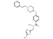 N-methyl-N-[(4-methyl-1H-imidazol-2-yl)methyl]-4-{[1-(2-phenylethyl)-4-piperidinyl]oxy}benzamide