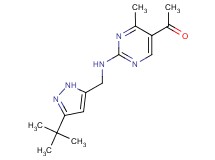 1-(2-{[(3-tert-butyl-1H-pyrazol-5-yl)methyl]amino}-4-methylpyrimidin-5-yl)ethanone