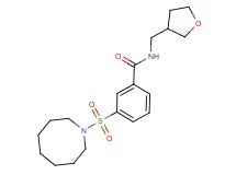 3-(azocan-1-ylsulfonyl)-N-(tetrahydrofuran-3-ylmethyl)benzamide