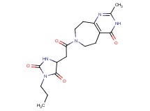 5-[2-(2-methyl-4-oxo-3,4,5,6,8,9-hexahydro-7H-pyrimido[4,5-d]azepin-7-yl)-2-oxoethyl]-3-propylimidazolidine-2,4-dione