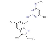 N~2~-[(2-ethyl-3,5-dimethyl-1H-indol-7-yl)methyl]-N~4~,6-dimethylpyrimidine-2,4-diamine
