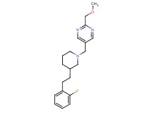 5-({3-[2-(2-fluorophenyl)ethyl]-1-piperidinyl}methyl)-2-(methoxymethyl)pyrimidine