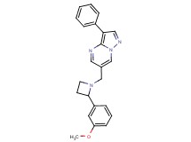 6-{[2-(3-methoxyphenyl)azetidin-1-yl]methyl}-3-phenylpyrazolo[1,5-a]pyrimidine