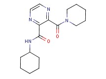 N-cyclohexyl-3-(1-piperidinylcarbonyl)-2-pyrazinecarboxamide
