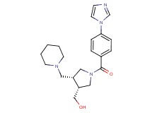[(3R*,4R*)-1-[4-(1H-imidazol-1-yl)benzoyl]-4-(piperidin-1-ylmethyl)pyrrolidin-3-yl]methanol