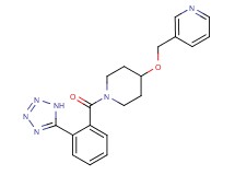 3-[({1-[2-(1H-tetrazol-5-yl)benzoyl]-4-piperidinyl}oxy)methyl]pyridine