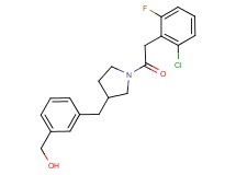 [3-({1-[(2-chloro-6-fluorophenyl)acetyl]pyrrolidin-3-yl}methyl)phenyl]methanol