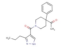 1-{4-phenyl-1-[(3-propyl-1H-pyrazol-4-yl)carbonyl]-4-piperidinyl}ethanone