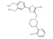 1-{[2-(3,4-dimethoxyphenyl)-5-methyl-1,3-oxazol-4-yl]methyl}-3-(2-methylphenyl)piperidine