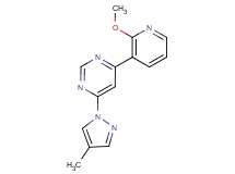 4-(2-methoxypyridin-3-yl)-6-(4-methyl-1H-pyrazol-1-yl)pyrimidine