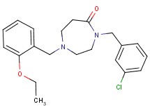 4-(3-chlorobenzyl)-1-(2-ethoxybenzyl)-1,4-diazepan-5-one