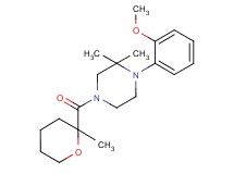 1-(2-methoxyphenyl)-2,2-dimethyl-4-[(2-methyltetrahydro-2H-pyran-2-yl)carbonyl]piperazine