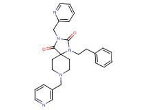1-(2-phenylethyl)-3-(2-pyridinylmethyl)-8-(3-pyridinylmethyl)-1,3,8-triazaspiro[4.5]decane-2,4-dione