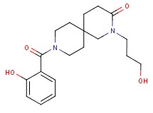 9-(2-hydroxybenzoyl)-2-(3-hydroxypropyl)-2,9-diazaspiro[5.5]undecan-3-one