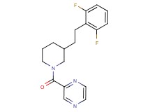 2-({3-[2-(2,6-difluorophenyl)ethyl]-1-piperidinyl}carbonyl)pyrazine