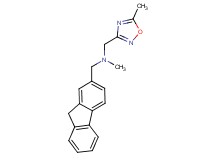 (9H-fluoren-2-ylmethyl)methyl[(5-methyl-1,2,4-oxadiazol-3-yl)methyl]amine