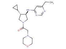 N-[rel-(3R,4S)-4-cyclopropyl-1-(4-morpholinylacetyl)-3-pyrrolidinyl]-6-ethyl-4-pyrimidinamine dihydrochloride
