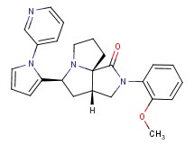 (3aS*,5S*,9aS*)-2-(2-methoxyphenyl)-5-[1-(3-pyridinyl)-1H-pyrrol-2-yl]hexahydro-7H-pyrrolo[3,4-g]pyrrolizin-1(2H)-one
