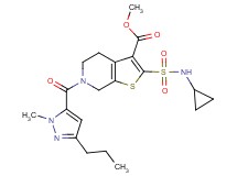 methyl 2-[(cyclopropylamino)sulfonyl]-6-[(1-methyl-3-propyl-1H-pyrazol-5-yl)carbonyl]-4,5,6,7-tetrahydrothieno[2,3-c]pyridine-3-carboxylate