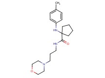 1-[(4-methylphenyl)amino]-N-(3-morpholin-4-ylpropyl)cyclopentanecarboxamide