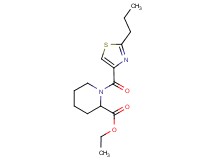 ethyl 1-[(2-propyl-1,3-thiazol-4-yl)carbonyl]piperidine-2-carboxylate