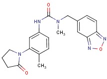 N-(2,1,3-benzoxadiazol-5-ylmethyl)-N-methyl-N'-[4-methyl-3-(2-oxopyrrolidin-1-yl)phenyl]urea