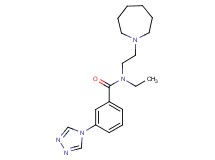 N-(2-azepan-1-ylethyl)-N-ethyl-3-(4H-1,2,4-triazol-4-yl)benzamide