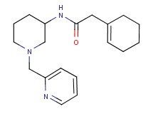 2-(1-cyclohexen-1-yl)-N-[1-(2-pyridinylmethyl)-3-piperidinyl]acetamide