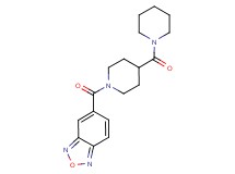 5-{[4-(1-piperidinylcarbonyl)-1-piperidinyl]carbonyl}-2,1,3-benzoxadiazole