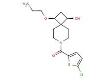 (1R*,3S*)-3-(2-aminoethoxy)-7-[(5-chloro-2-thienyl)carbonyl]-7-azaspiro[3.5]nonan-1-ol
