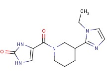 4-{[3-(1-ethyl-1H-imidazol-2-yl)piperidin-1-yl]carbonyl}-1,3-dihydro-2H-imidazol-2-one