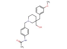 N-(4-{[3-(hydroxymethyl)-3-(3-methoxybenzyl)-1-piperidinyl]methyl}phenyl)acetamide