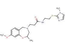 3-(8-methoxy-2-methyl-2,3-dihydro-1,4-benzoxazepin-4(5H)-yl)-N-{2-[(1-methyl-1H-imidazol-2-yl)thio]ethyl}propanamide