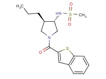 N-[(3S*,4R*)-1-(1-benzothien-2-ylcarbonyl)-4-propyl-3-pyrrolidinyl]methanesulfonamide
