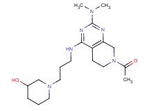 1-(3-{[7-acetyl-2-(dimethylamino)-5,6,7,8-tetrahydropyrido[3,4-d]pyrimidin-4-yl]amino}propyl)piperidin-3-ol