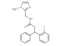 3-(2-fluorophenyl)-N-[(1-methyl-1H-imidazol-2-yl)methyl]-3-phenylpropanamide