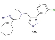 1-[3-(3-chlorophenyl)-1-methyl-1H-pyrazol-4-yl]-N-(1,4,5,6,7,8-hexahydrocyclohepta[c]pyrazol-3-ylmethyl)-N-methylmethanamine