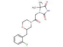 1-{2-[2-(2-chlorobenzyl)-4-morpholinyl]-2-oxoethyl}-5,5-dimethyl-2,4-imidazolidinedione