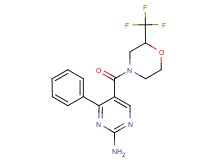 4-phenyl-5-{[2-(trifluoromethyl)morpholin-4-yl]carbonyl}pyrimidin-2-amine