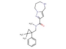 N-[(2,2-dimethyl-1-phenylcyclopropyl)methyl]-N-methyl-5,6,7,8-tetrahydro-4H-pyrazolo[1,5-a][1,4]diazepine-2-carboxamide