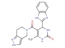 4-(1H-benzimidazol-2-yl)-6-methyl-5-(2,4,6,7-tetrahydro-5H-pyrazolo[4,3-c]pyridin-5-ylcarbonyl)-3,4-dihydropyrimidin-2(1H)-one